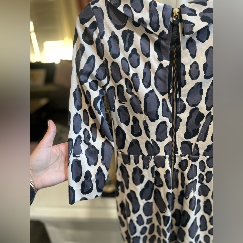 Boden Marisa Leopard Print Dress Size 2R - Picture 4 of 10